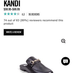 Steve Madden KANDI black mule - size 8.5